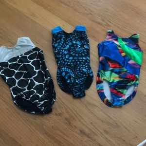 Three leotards for your little gymnast.